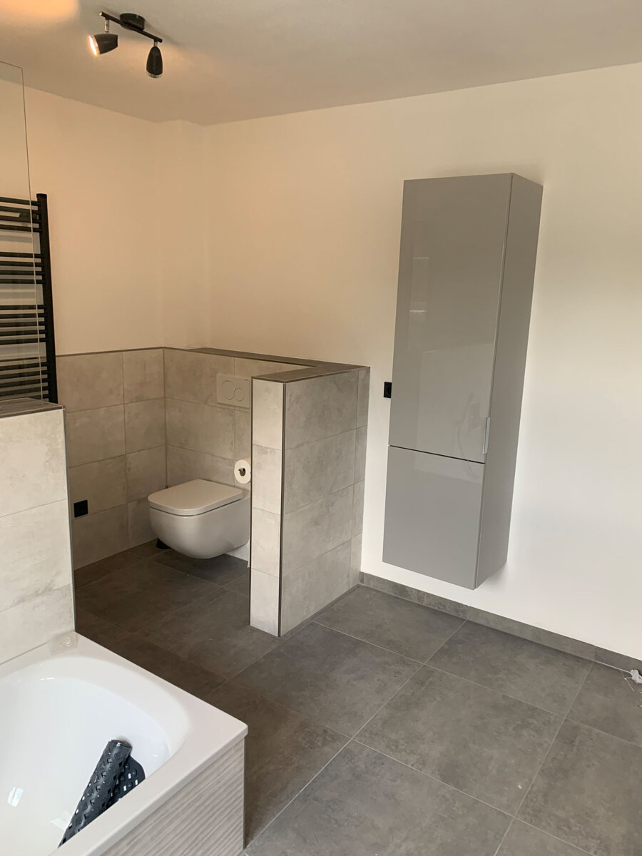 montiertes WC durch Florian Ell Sanitär - Heizung – Kundendienst